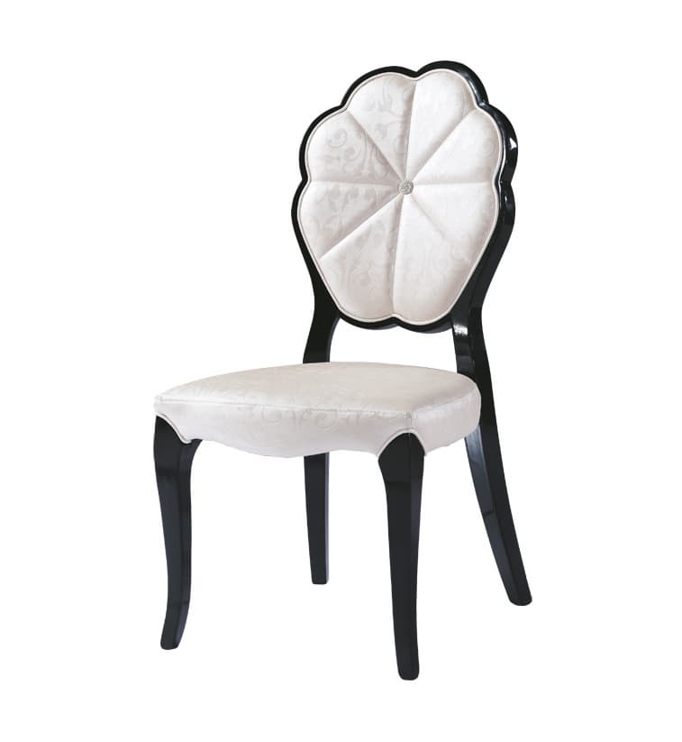 restaurant solid wood chair with black leg